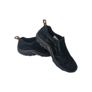 Merrell Jungle Moc Mens Sz 7.5Midnight Black Suede Slip On Shoes Hiking Gorpcore